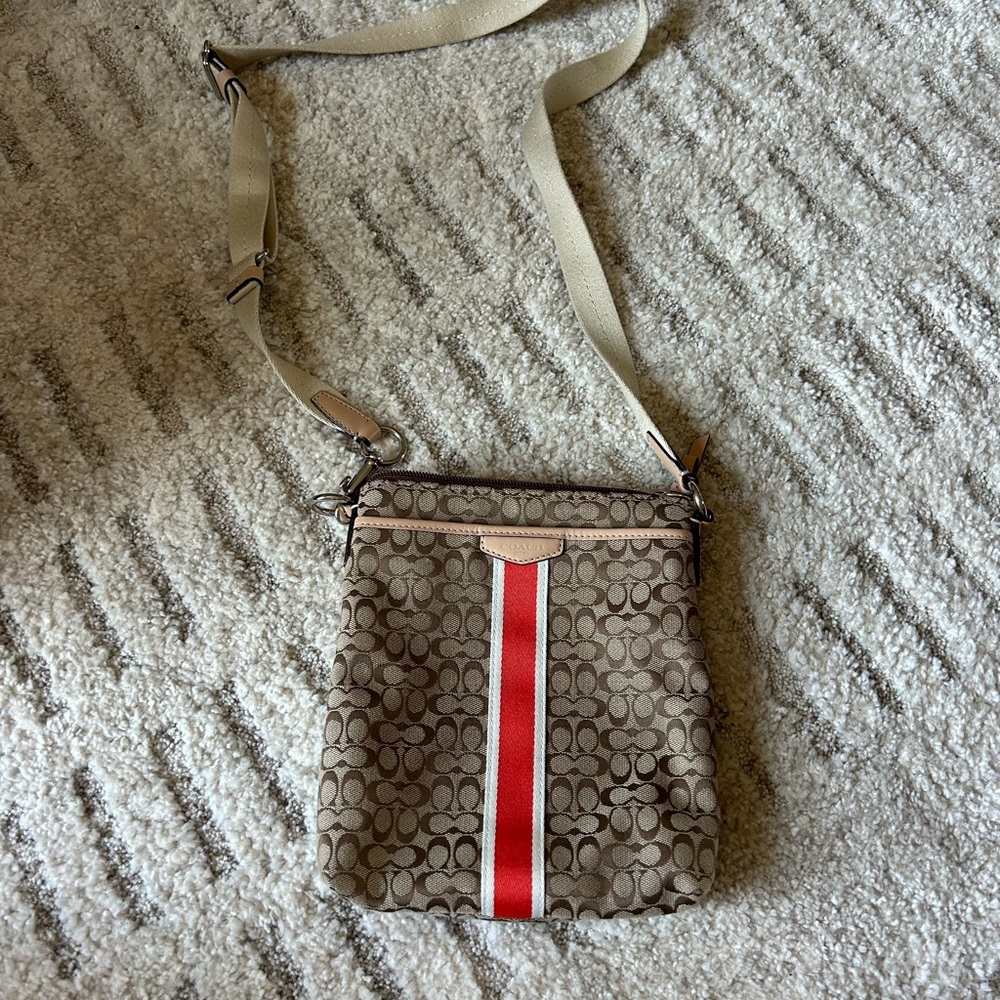 Vintage Coach Signature Crossbody Bag